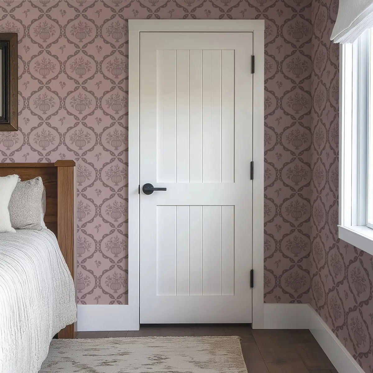 Sawyer Wallpaper - Framed Flower Bouquets - by Mackenzie Nelson - Loomwell Home Goods