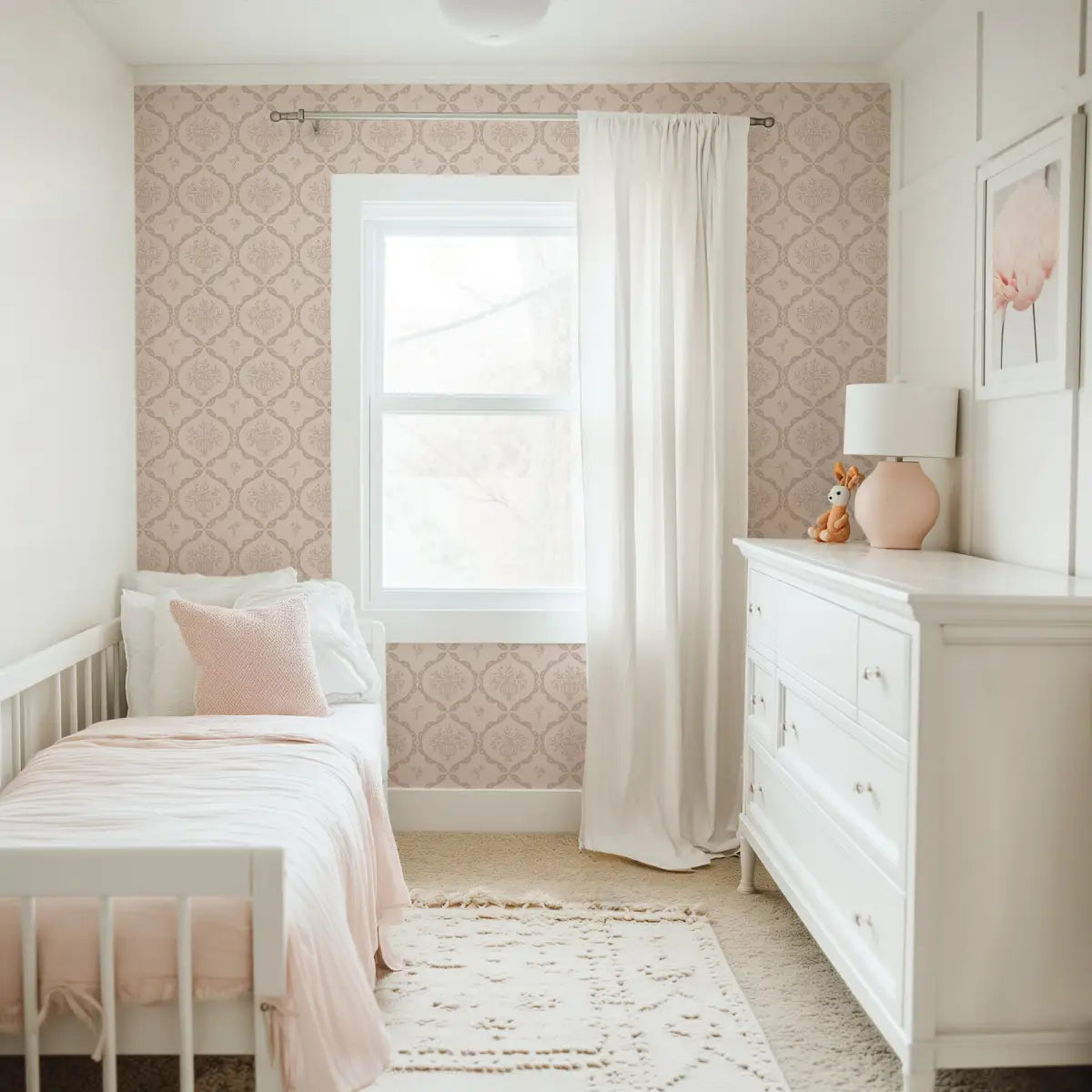 Sawyer Wallpaper - Framed Flower Bouquets - by Mackenzie Nelson - Loomwell Home Goods