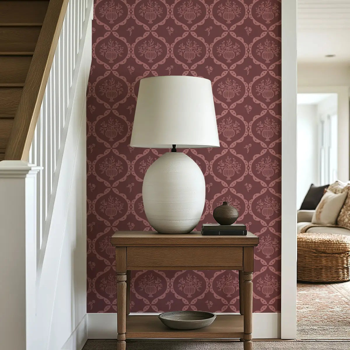 Sawyer Wallpaper - Framed Flower Bouquets - by Mackenzie Nelson - Loomwell Home Goods