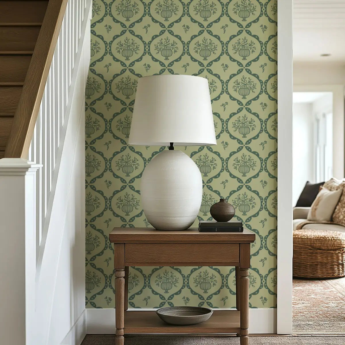 Sawyer Wallpaper - Framed Flower Bouquets - by Mackenzie Nelson - Loomwell Home Goods