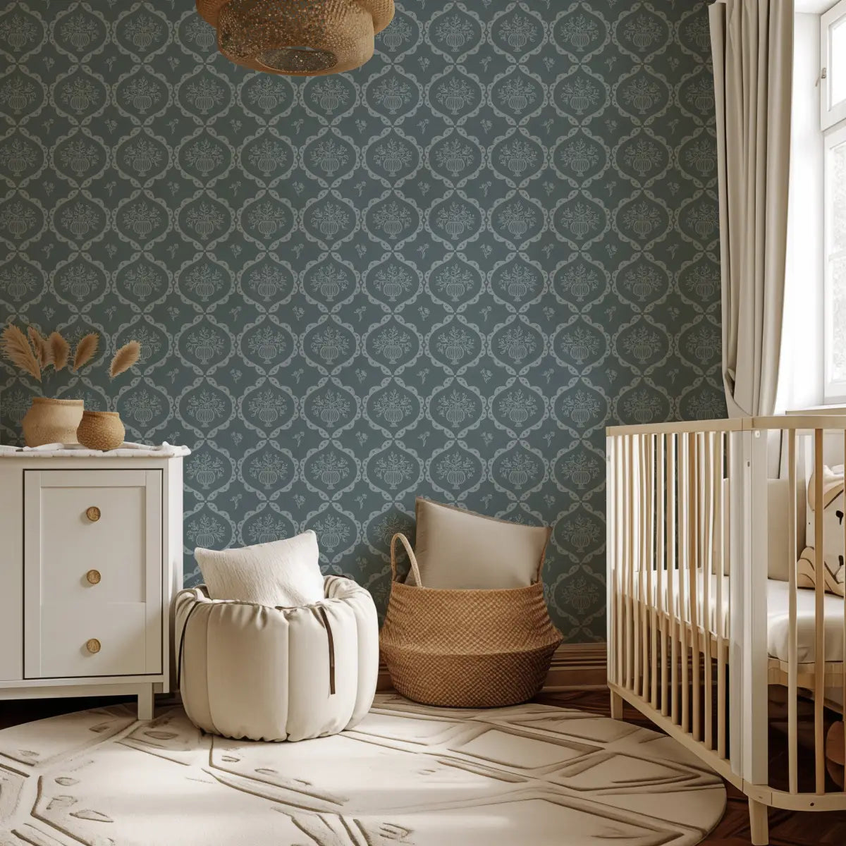 Sawyer Wallpaper - Framed Flower Bouquets - by Mackenzie Nelson - Loomwell Home Goods