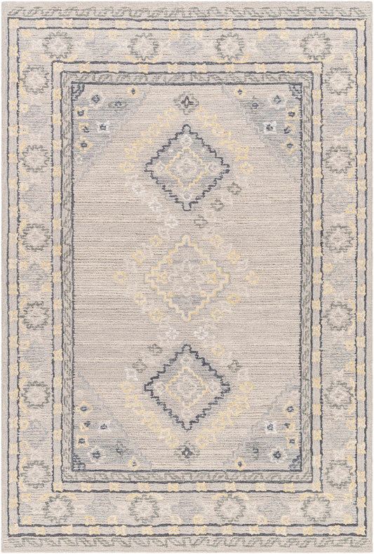 Alena Gray Wool Blend Area Rug