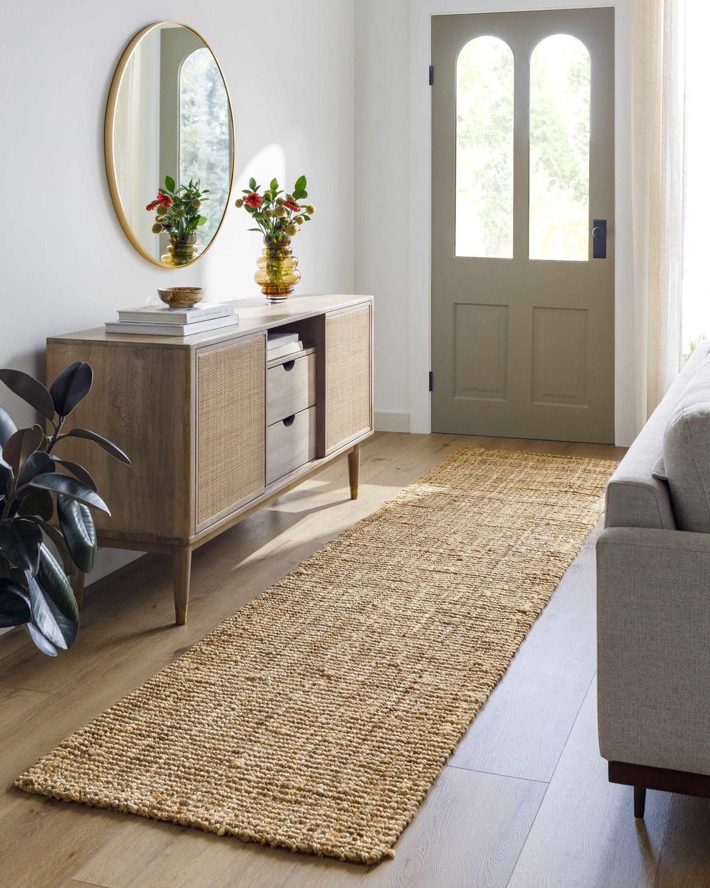 Calla Jute Tan Area Rug - Surya x Becki Owens