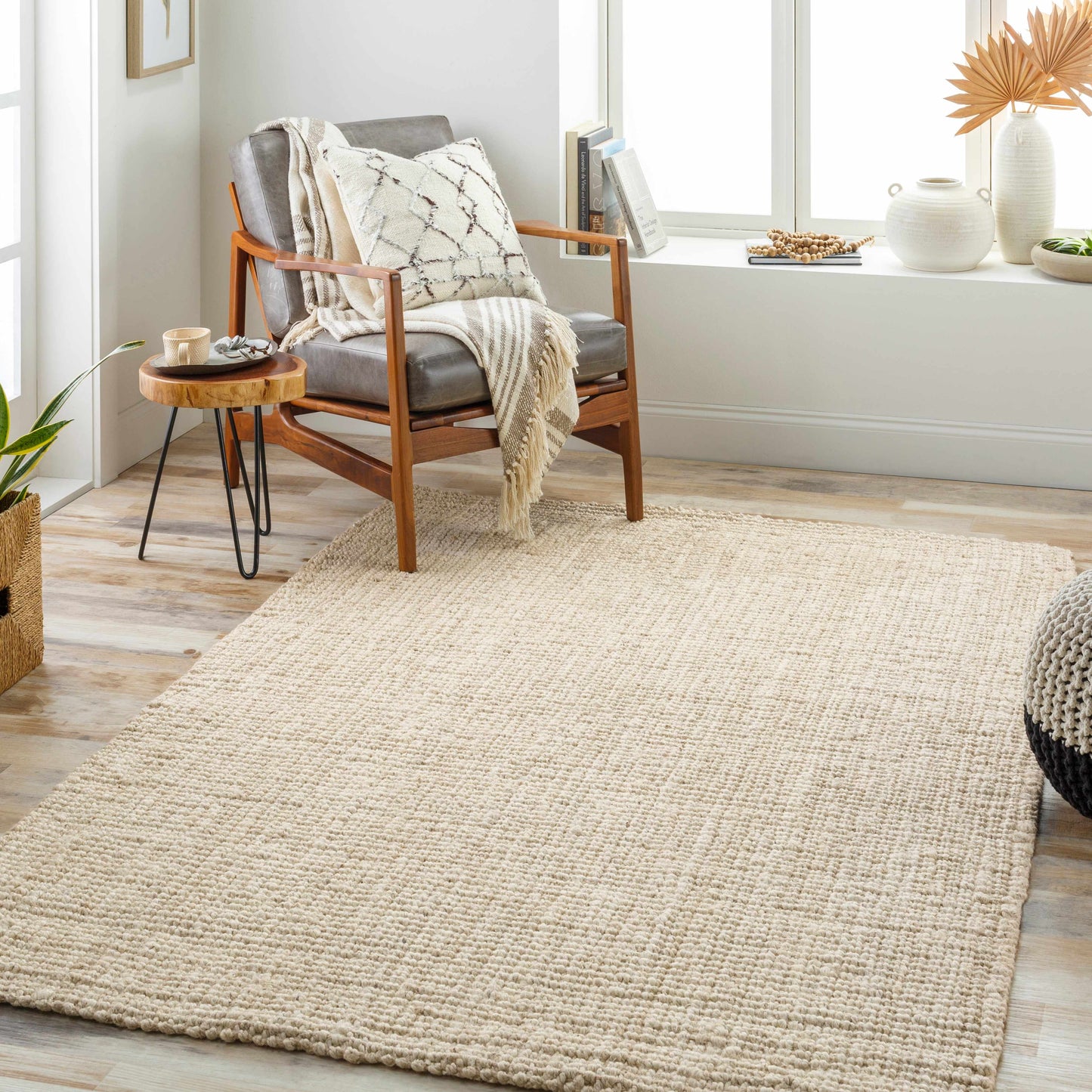 Ambel Cream Jute Rug