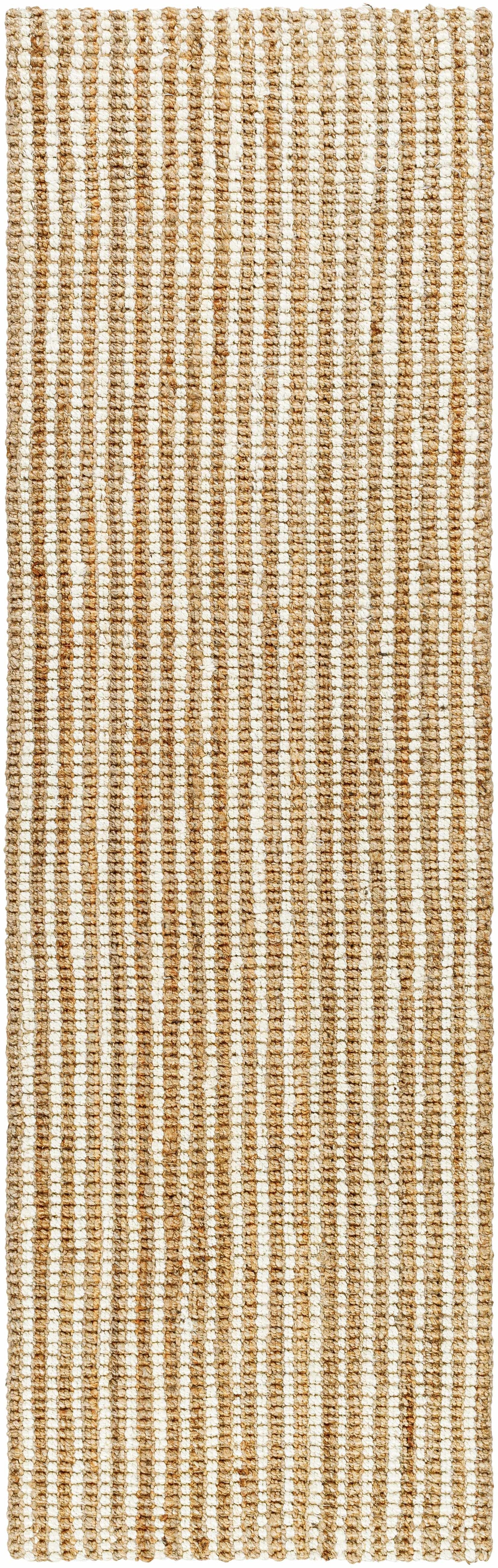 Ambel White Jute Rug - 2’6’’ x 8’ Runner - Boutique Rugs