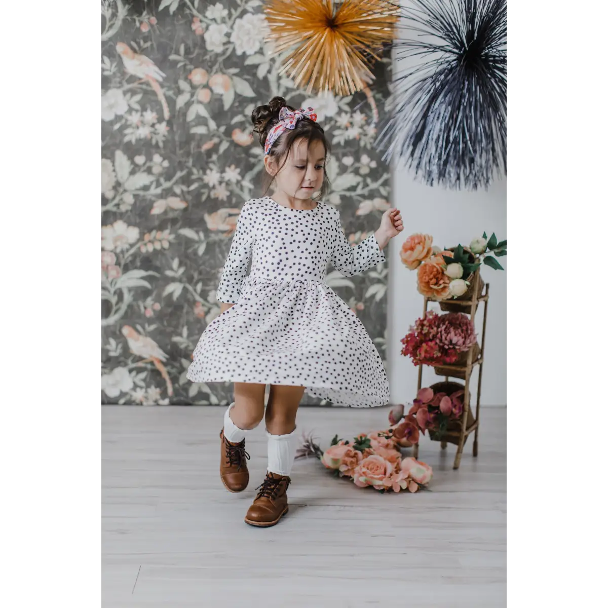 Pocket Twirl Dress - Scattered Dot - Mila & Rose ®