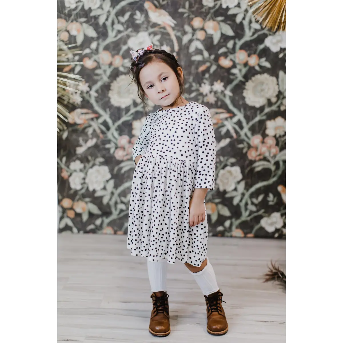 Pocket Twirl Dress - Scattered Dot - Mila & Rose ®