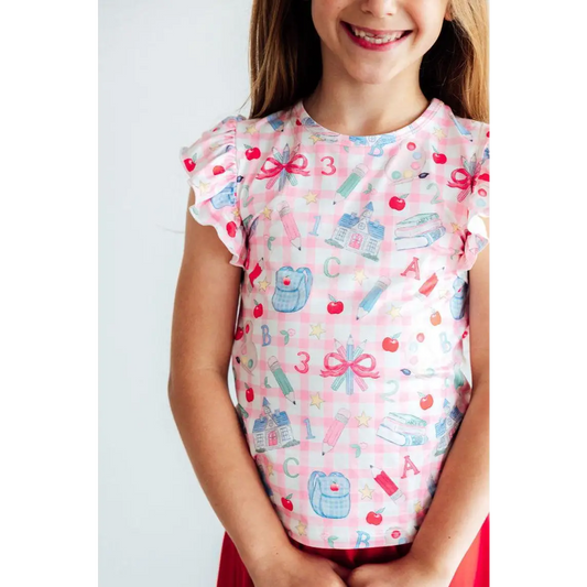 School Days Ruffle Shirt - Back to School - Mila & Rose ®
