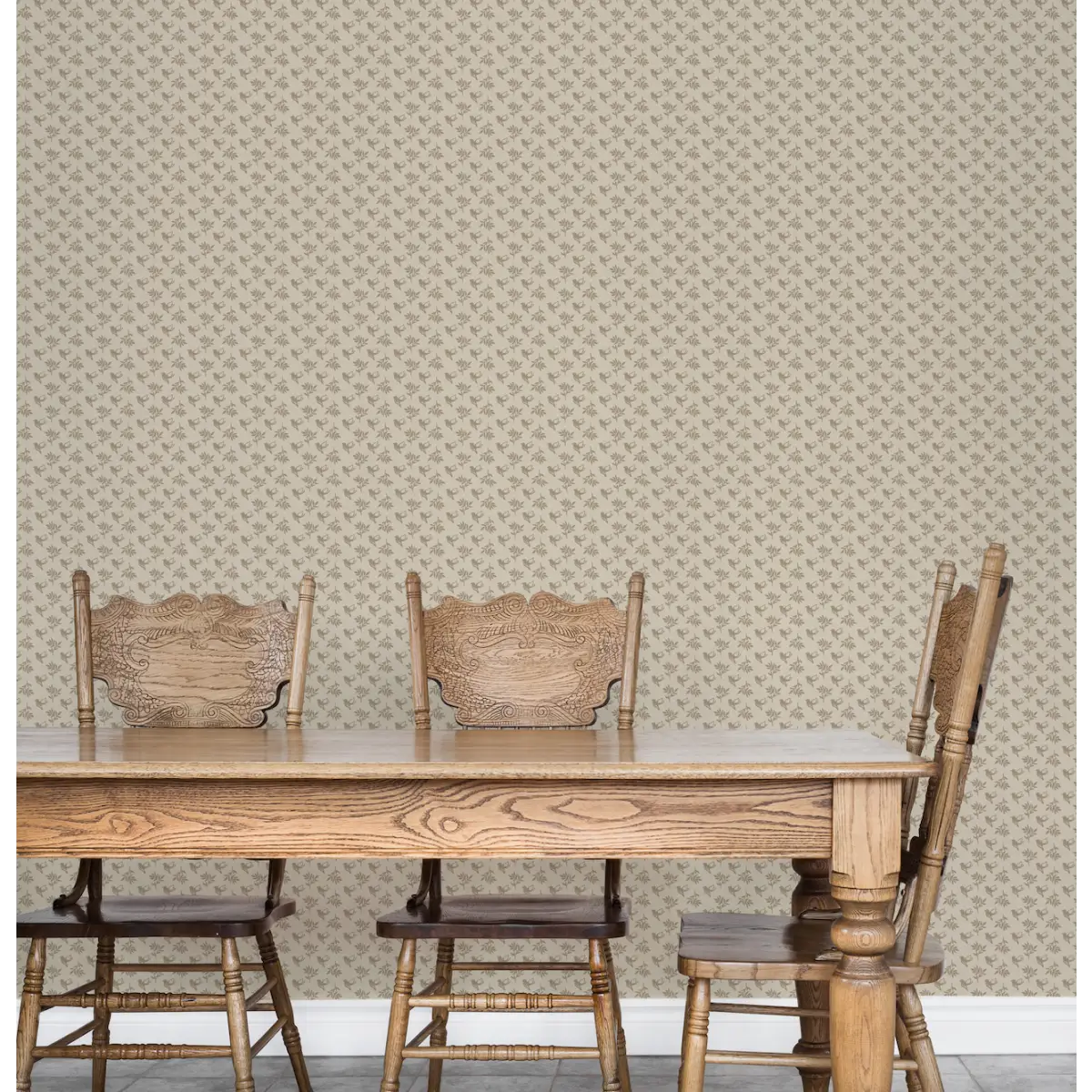 Scout Wallpaper - Tiny Flowers and Birds Texture - by Thoroughfare Design - Loomwell Home Goods