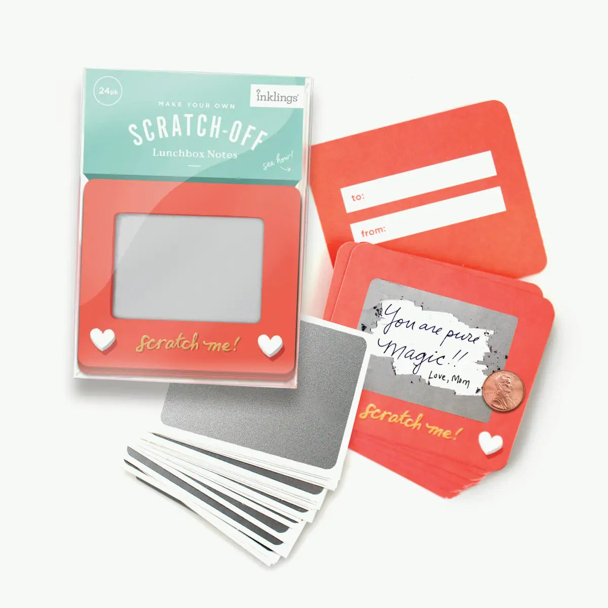Scratch-Off Lunchbox Love Notes - Etch-a-Sketch - Inklings Paperie