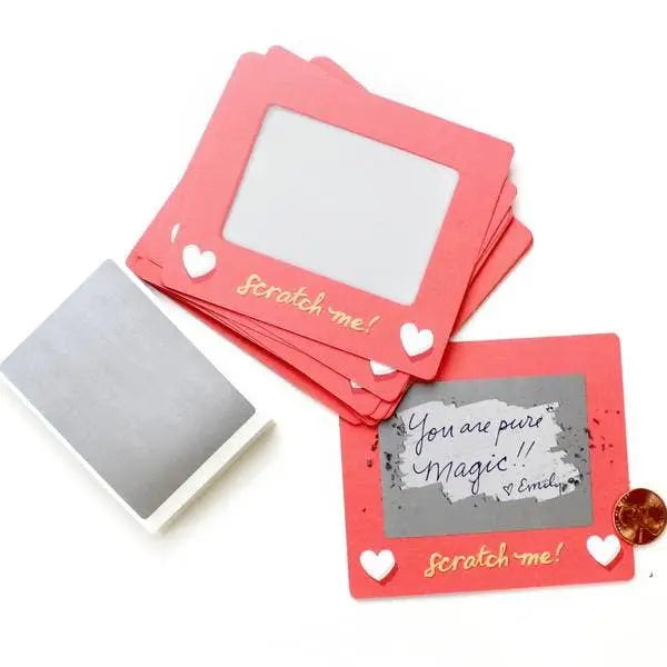 Scratch-Off Lunchbox Love Notes - Etch-a-Sketch - Inklings Paperie