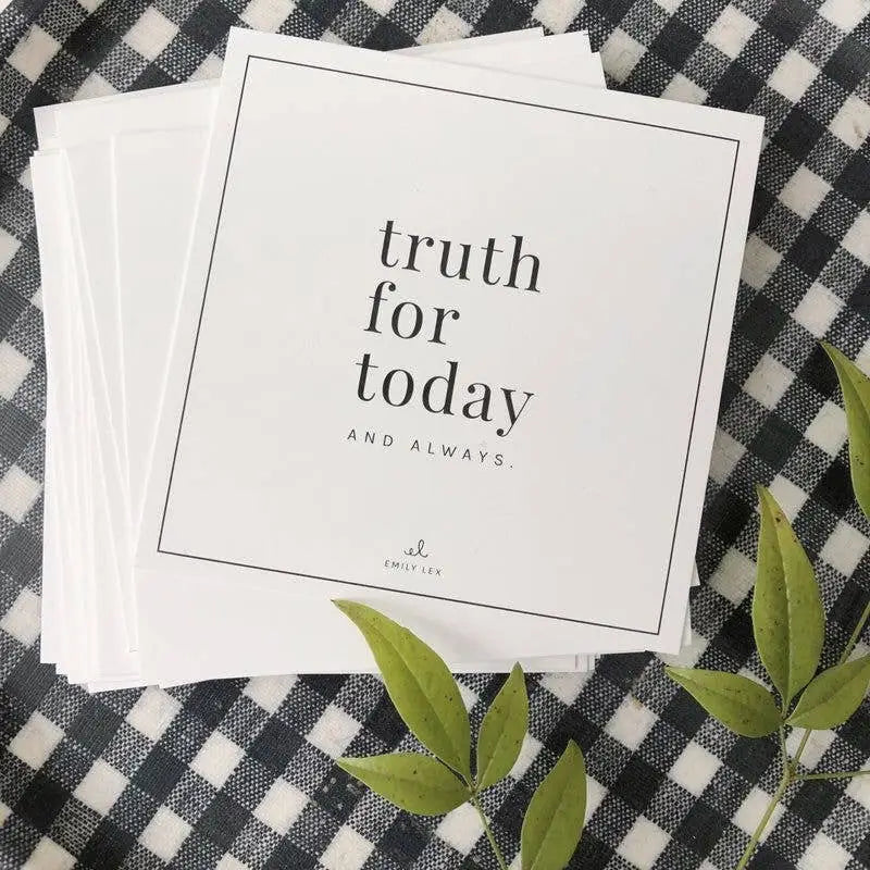Scripture Cards - Truth for Today - emily lex studio