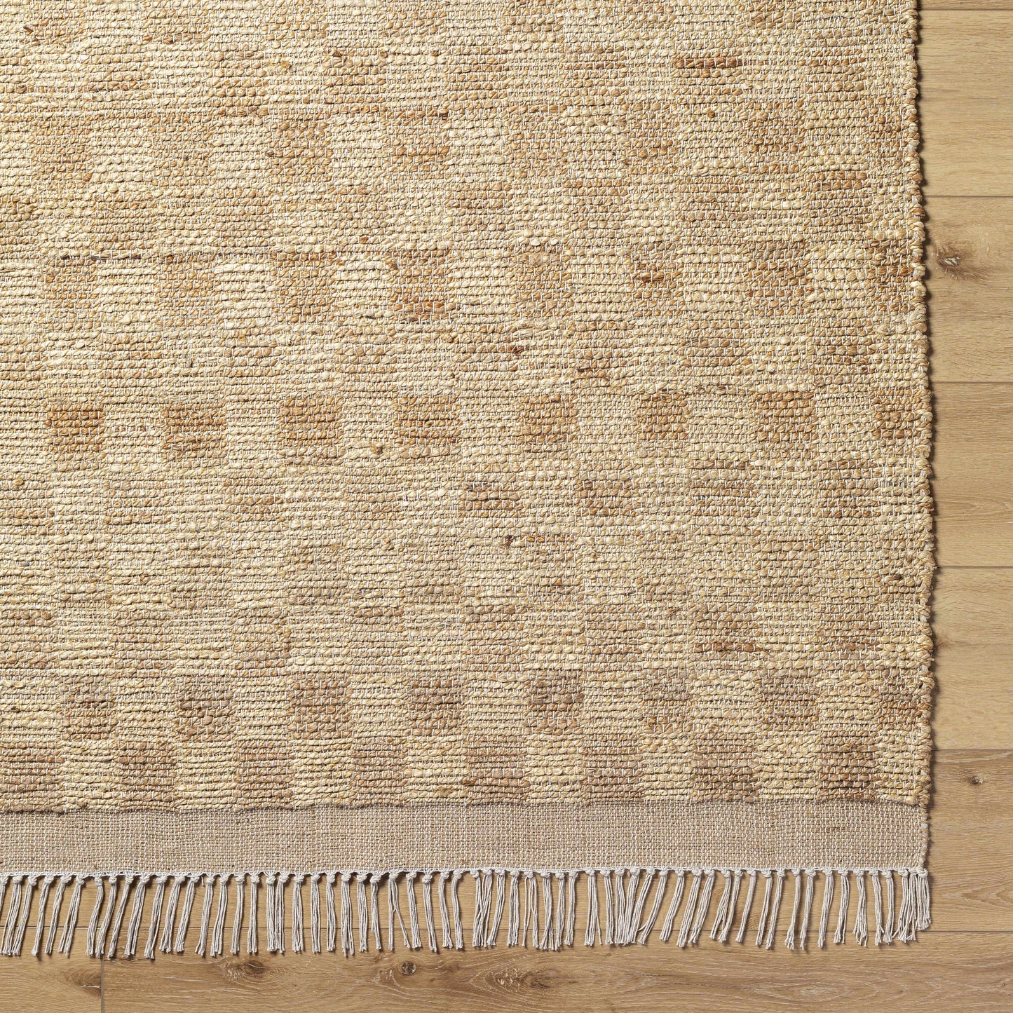 Ionut Checkered Jute Rug