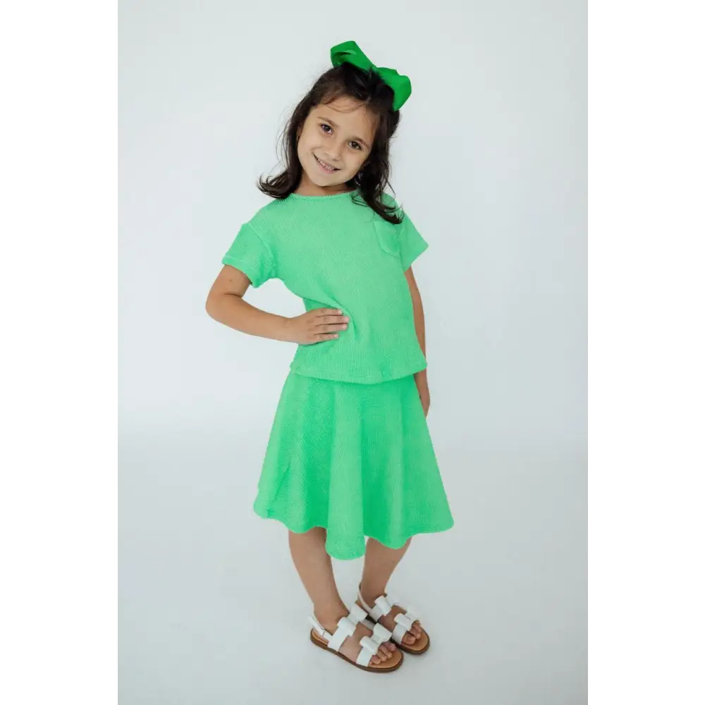 Seafoam Green Scrunchy Twirl Skort - Mila & Rose ®