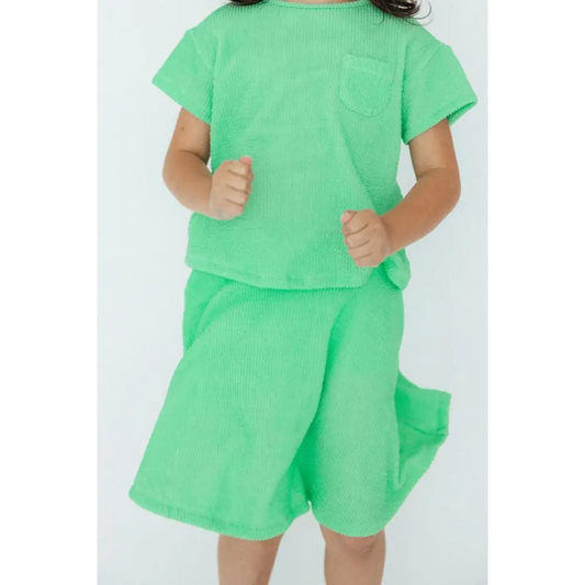 Seafoam Green Scrunchy Twirl Skort - Mila & Rose ®