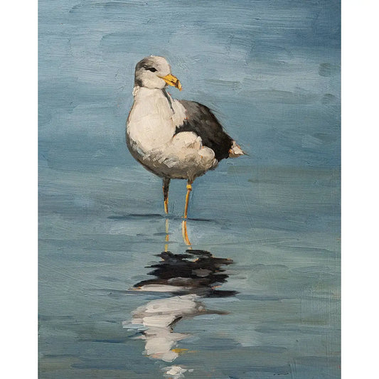Art Print - Seagull Coastal Painting - 5x7 - Miss Mustard Seed