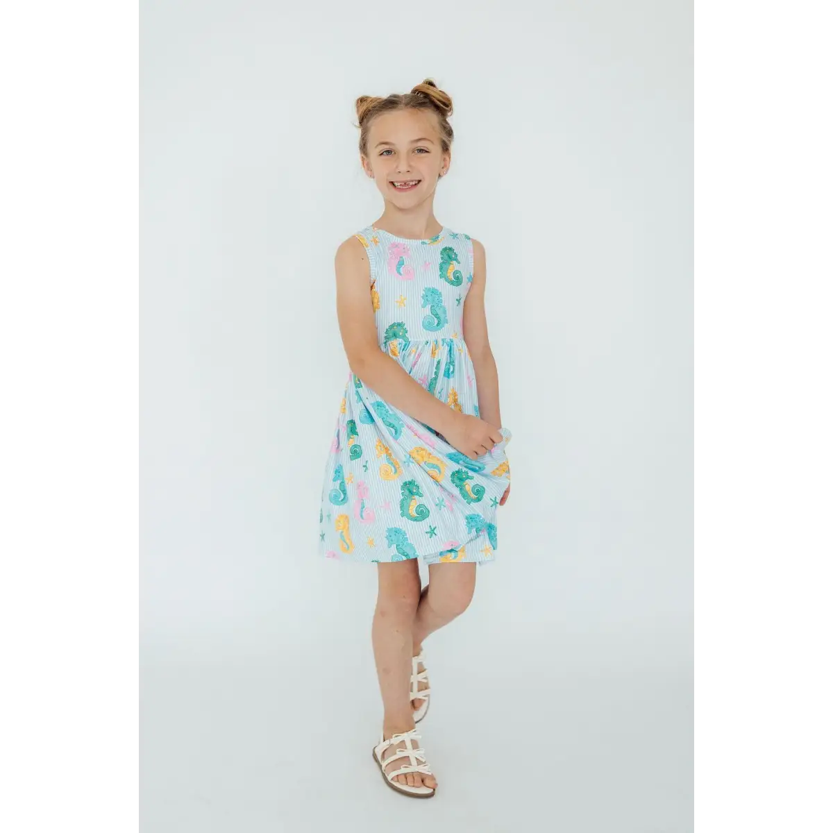 Seahorse Swirl Tank Twirl Dress - Mila & Rose ®
