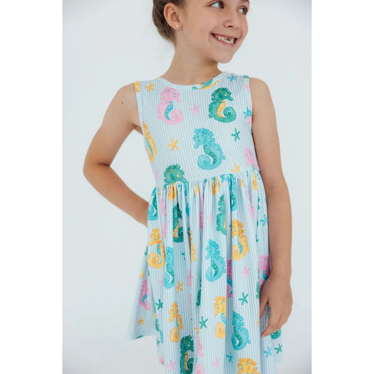 Seahorse Swirl Tank Twirl Dress - Mila & Rose ®