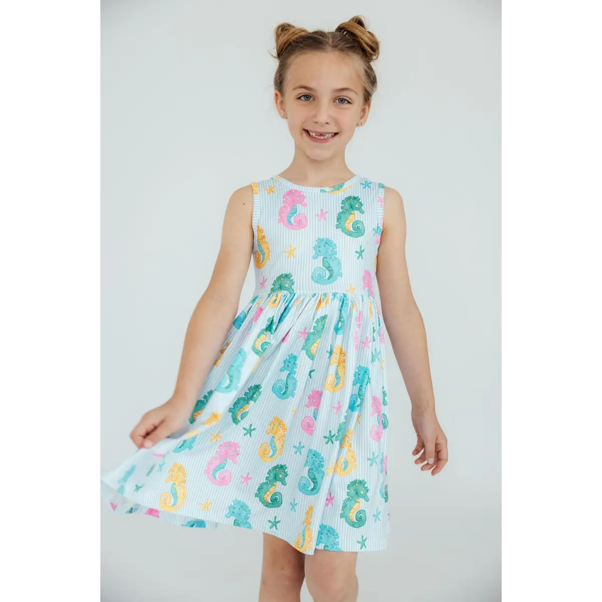 Seahorse Swirl Tank Twirl Dress - Mila & Rose ®
