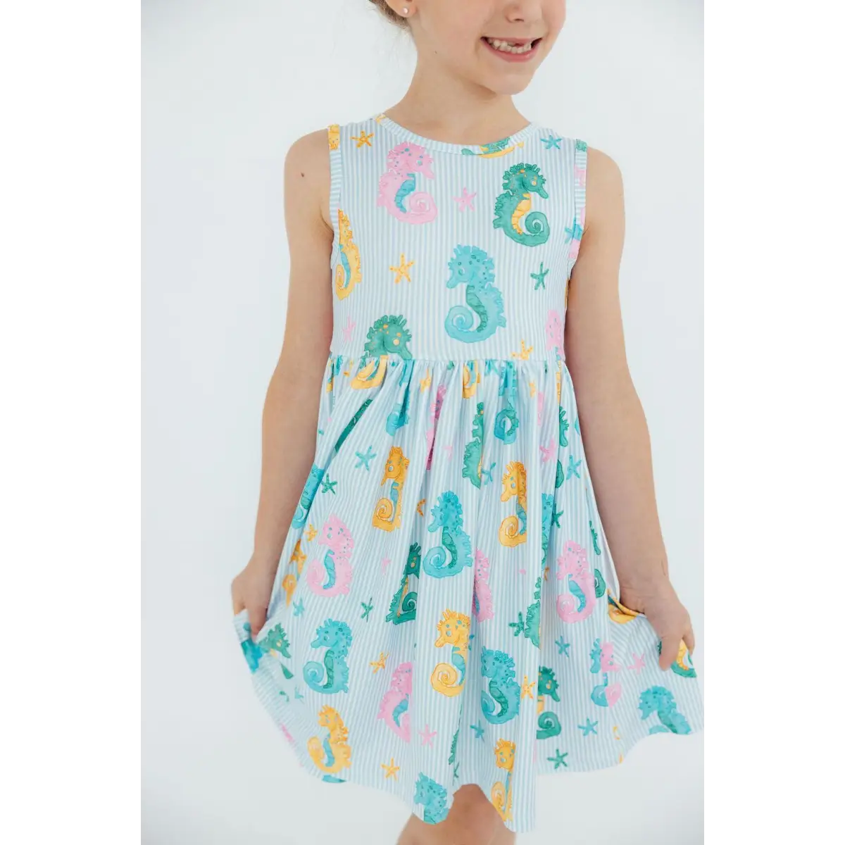 Seahorse Swirl Tank Twirl Dress - Mila & Rose ®