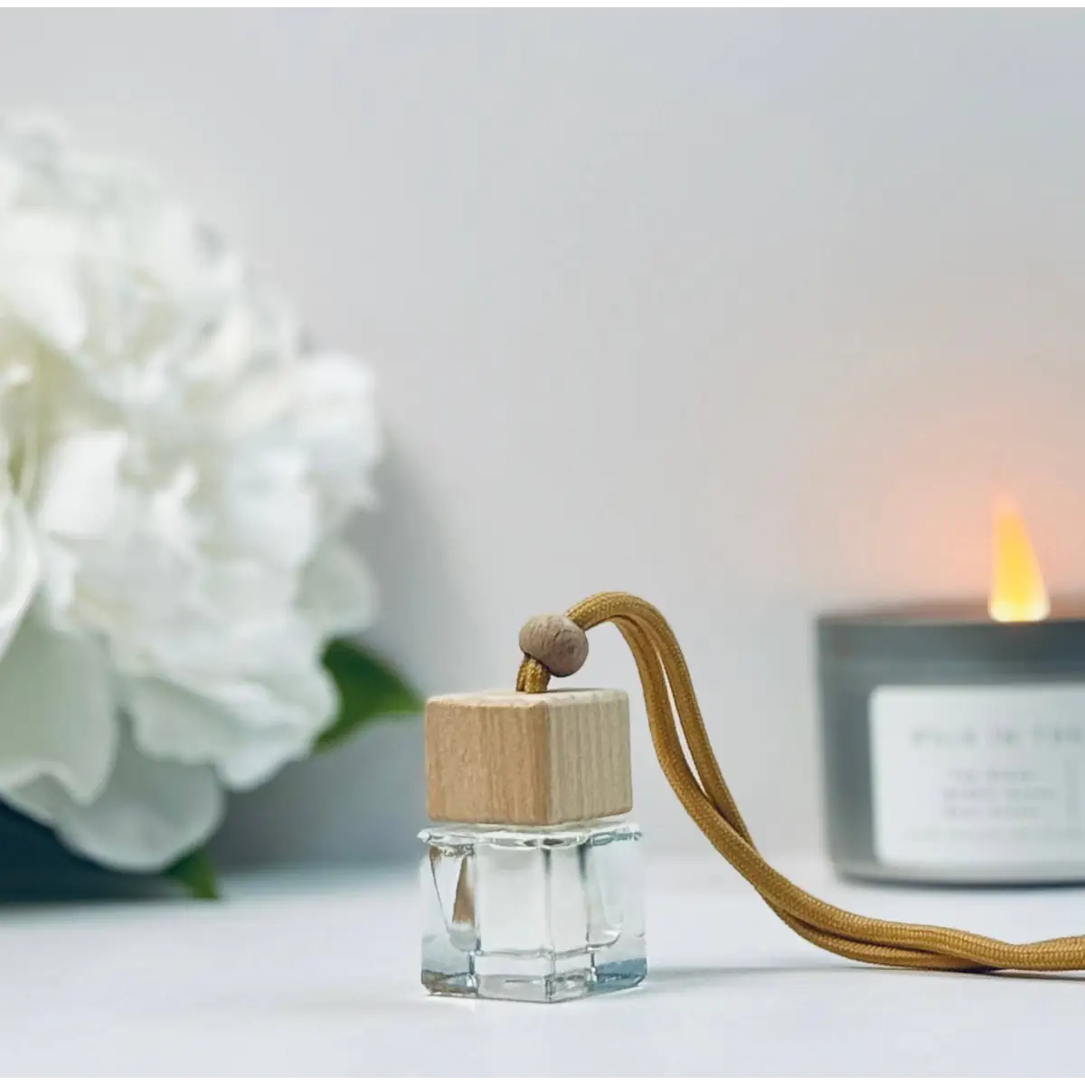 Seaside Blossom - Glass Bottle Car Freshener 8ml - Hanging - Charmed Harvest