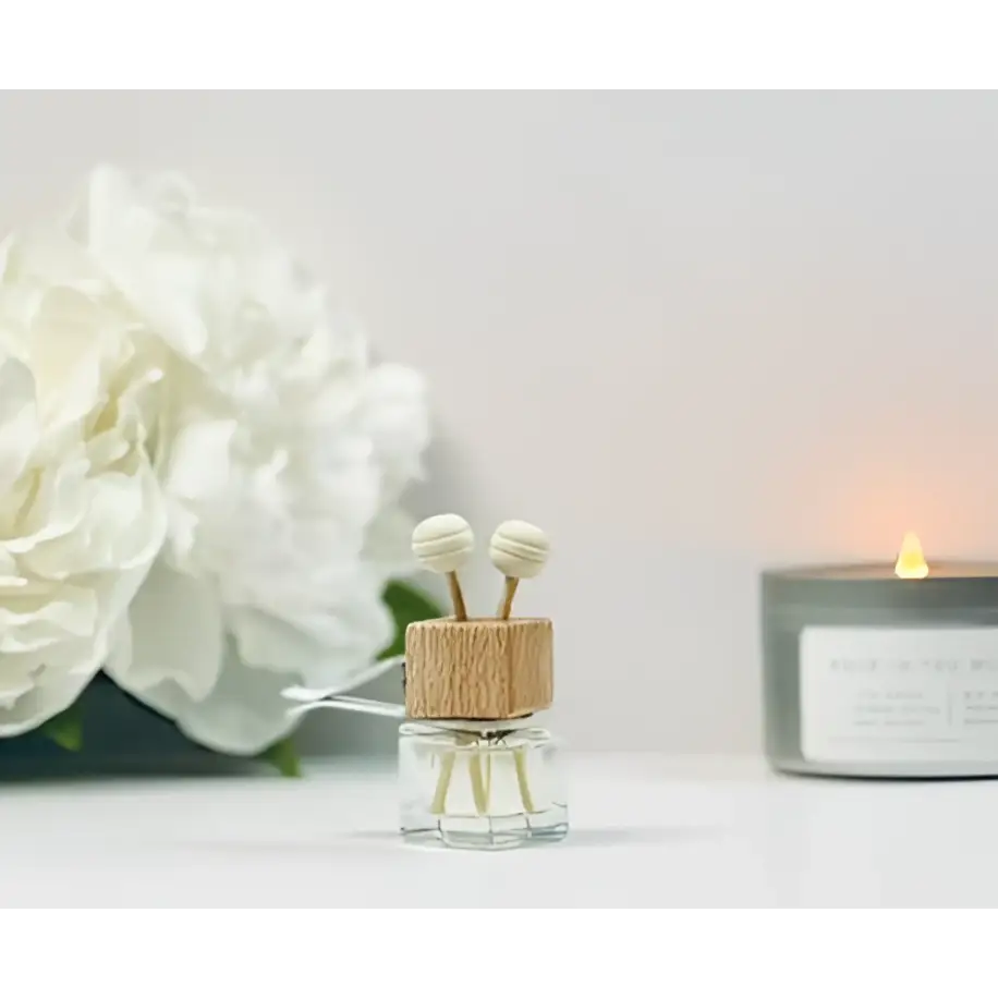 Seaside Blossom - Glass Bottle Car Freshener 8ml - Vent clip - Charmed Harvest