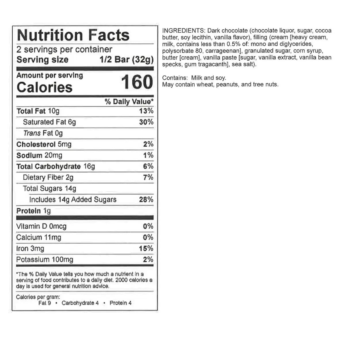 Seaside Caramel Candy Bar - Dark Chocolate - Natural - Hammond’s Candies