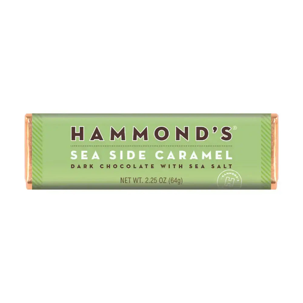 Seaside Caramel Candy Bar - Dark Chocolate - Natural - Hammond’s Candies