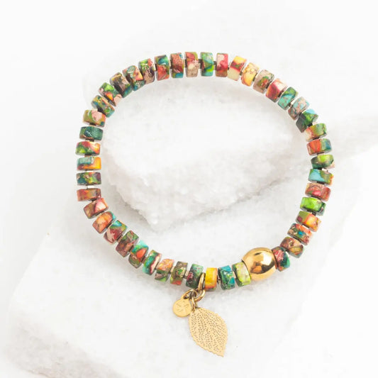 Sedona Stone Beads Stretch Bracelet - Starfish Project
