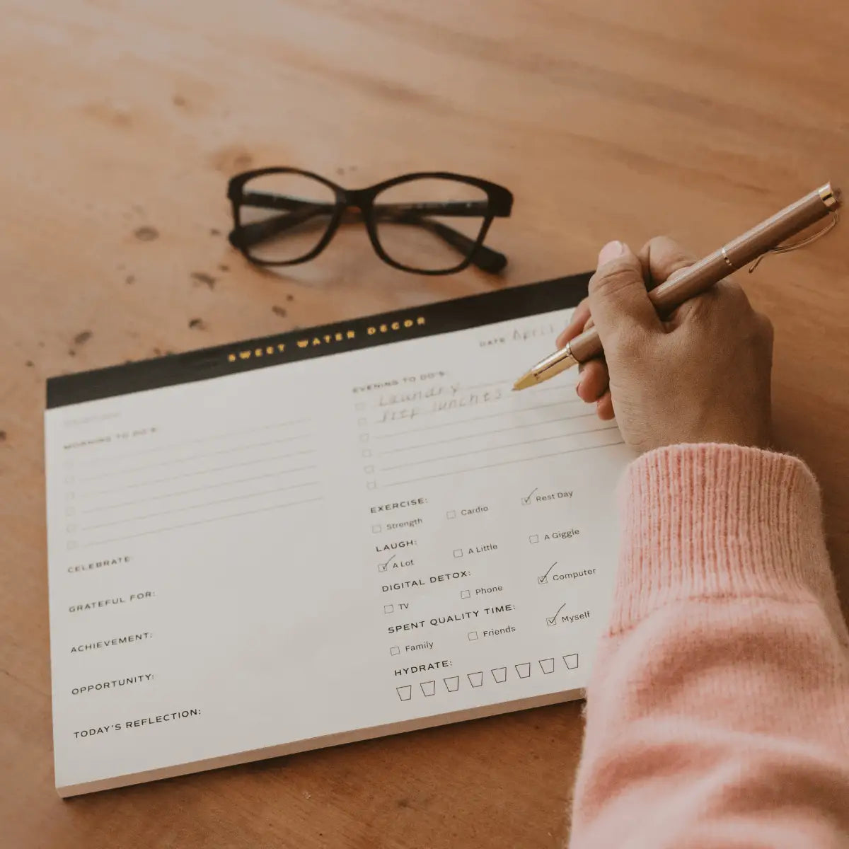 Self Care Notepad - Sweet Water Decor
