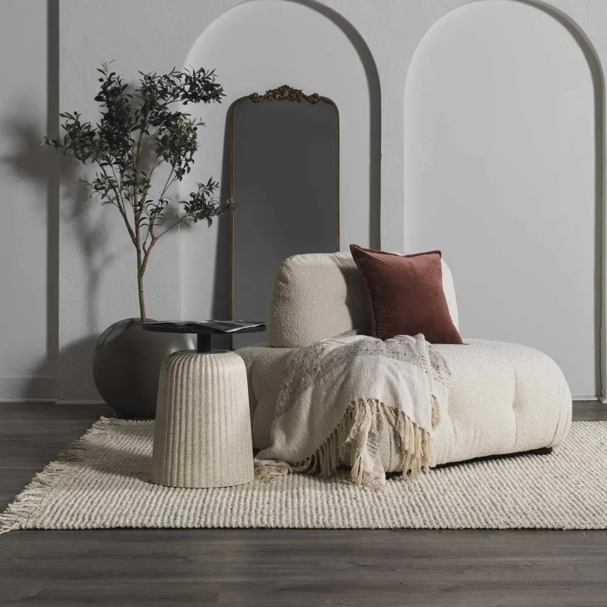 Senneterre Bleached Jute Rug - Boutique Rugs