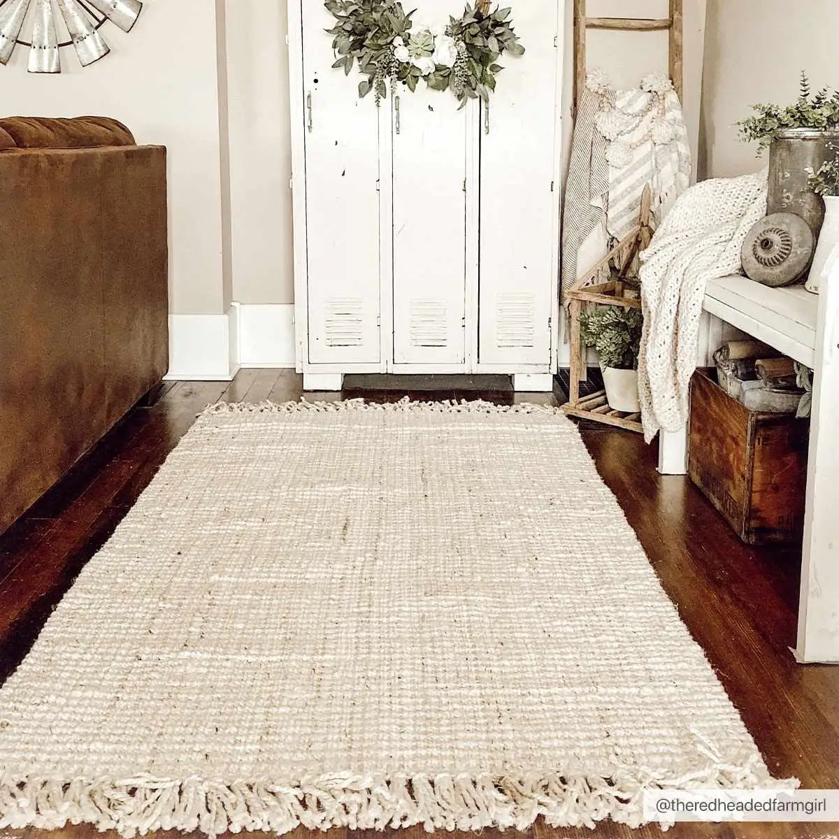 Senneterre Bleached Jute Rug - Boutique Rugs