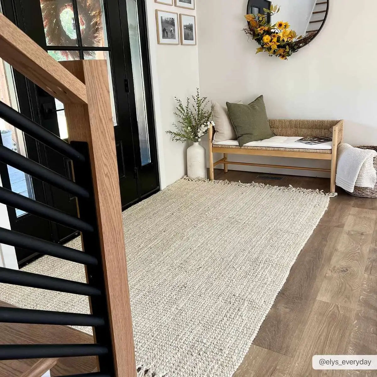Senneterre Bleached Jute Rug - Boutique Rugs