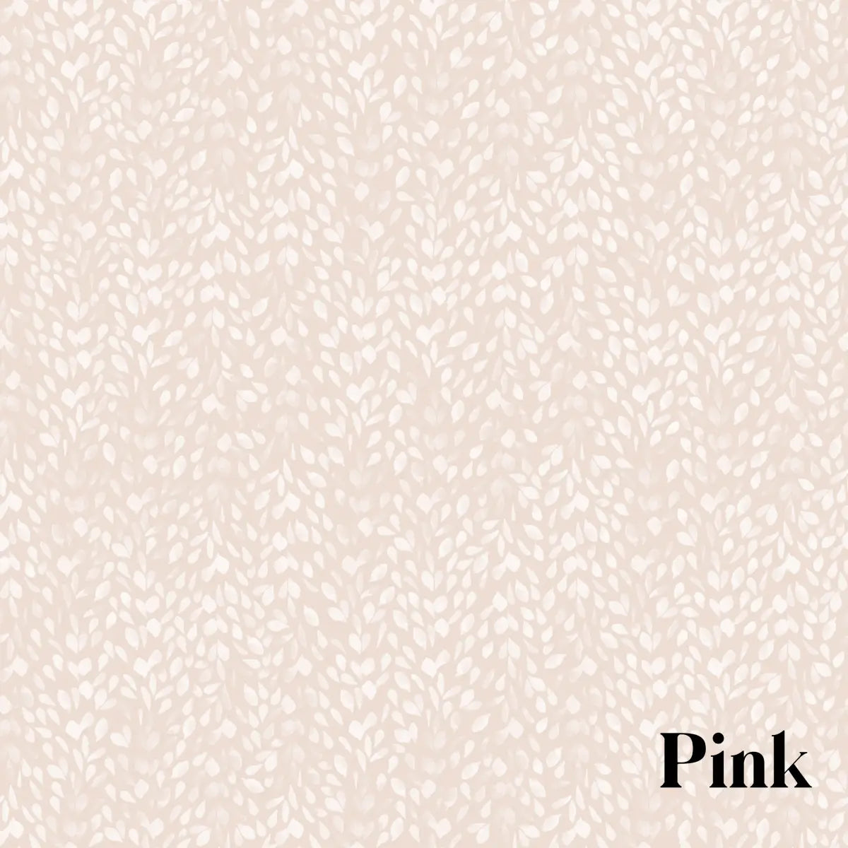 Serena Wallpaper - Calming Leaves - by Melissa Johnson Design - Sample 1 foot by 1 foot / Pink - Loomwell Home Goods