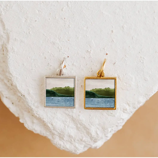 Serenity Charm or Pendant - Gold or Silver - Antique Gold - Bel Kai