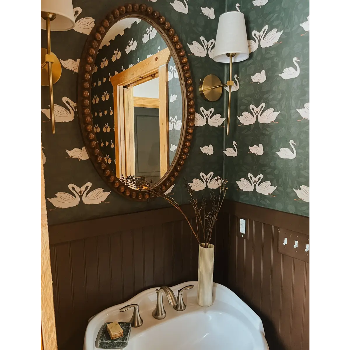 Sevan Wallpaper - Swans - by Cassandra Zaniboni - Loomwell Home Goods