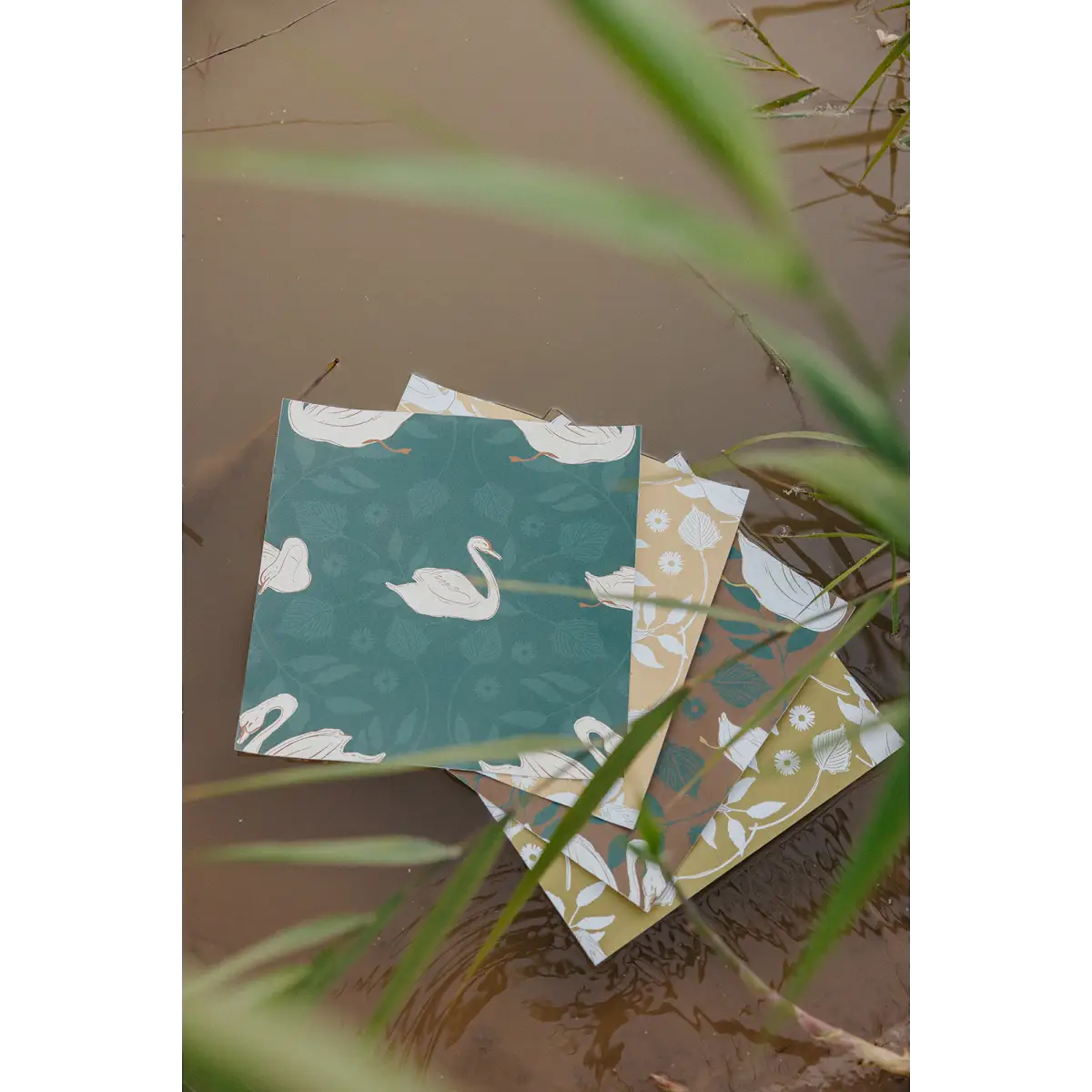 Sevan Wallpaper - Swans - by Cassandra Zaniboni - Loomwell Home Goods
