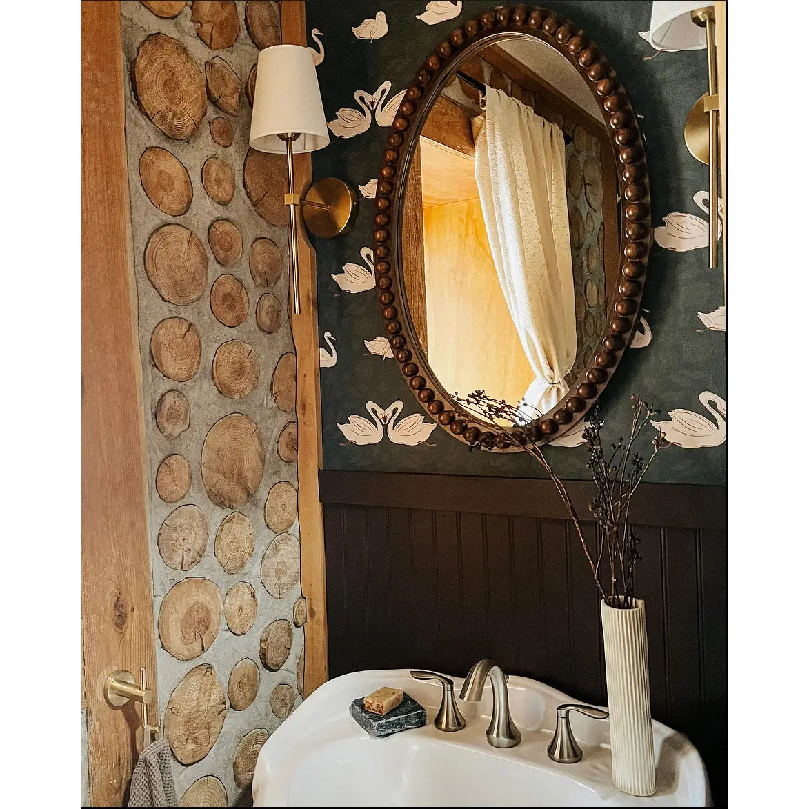 Sevan Wallpaper - Swans - by Cassandra Zaniboni - Loomwell Home Goods