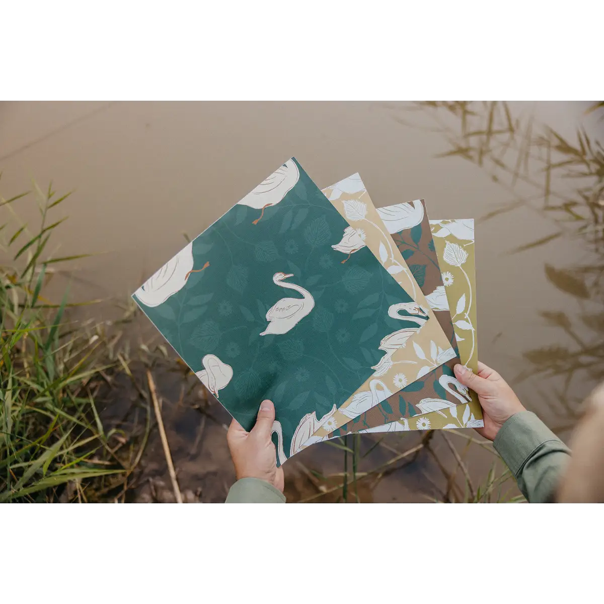 Sevan Wallpaper - Swans - by Cassandra Zaniboni - Loomwell Home Goods