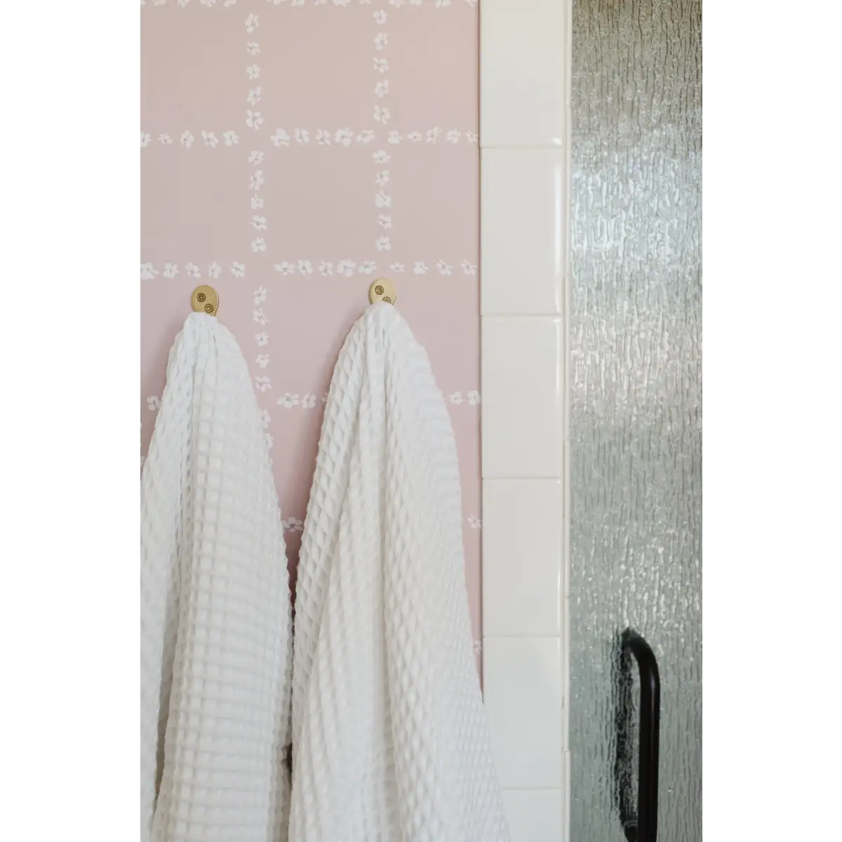 Shae Wallpaper - Tiny Floral Check - by Melissa Johnson Design - Loomwell Home Goods