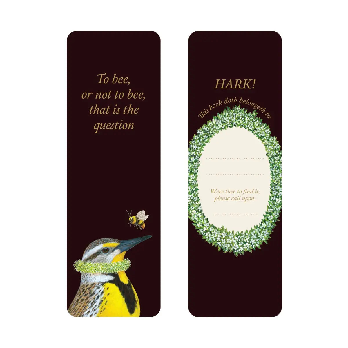 Bookmarks Set of 3 - Shakespeare by Vicki Sawyer - Hester & Cook - Stationery