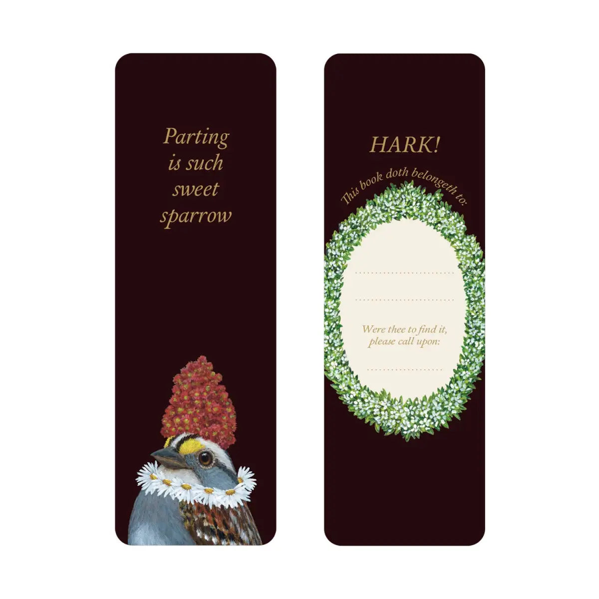 Bookmarks Set of 3 - Shakespeare by Vicki Sawyer - Hester & Cook - Stationery