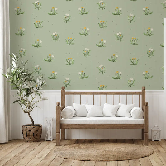 Sharie Wallpaper - Dandelion Wishes - by Sara Mari - Loomwell Home Goods