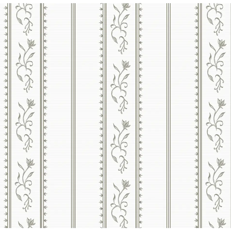 Shayne Wallpaper - Floral Stripe - by Aubrey Fairchild - Sample 1 foot by 1 foot / Neutral - Loomwell Home Goods