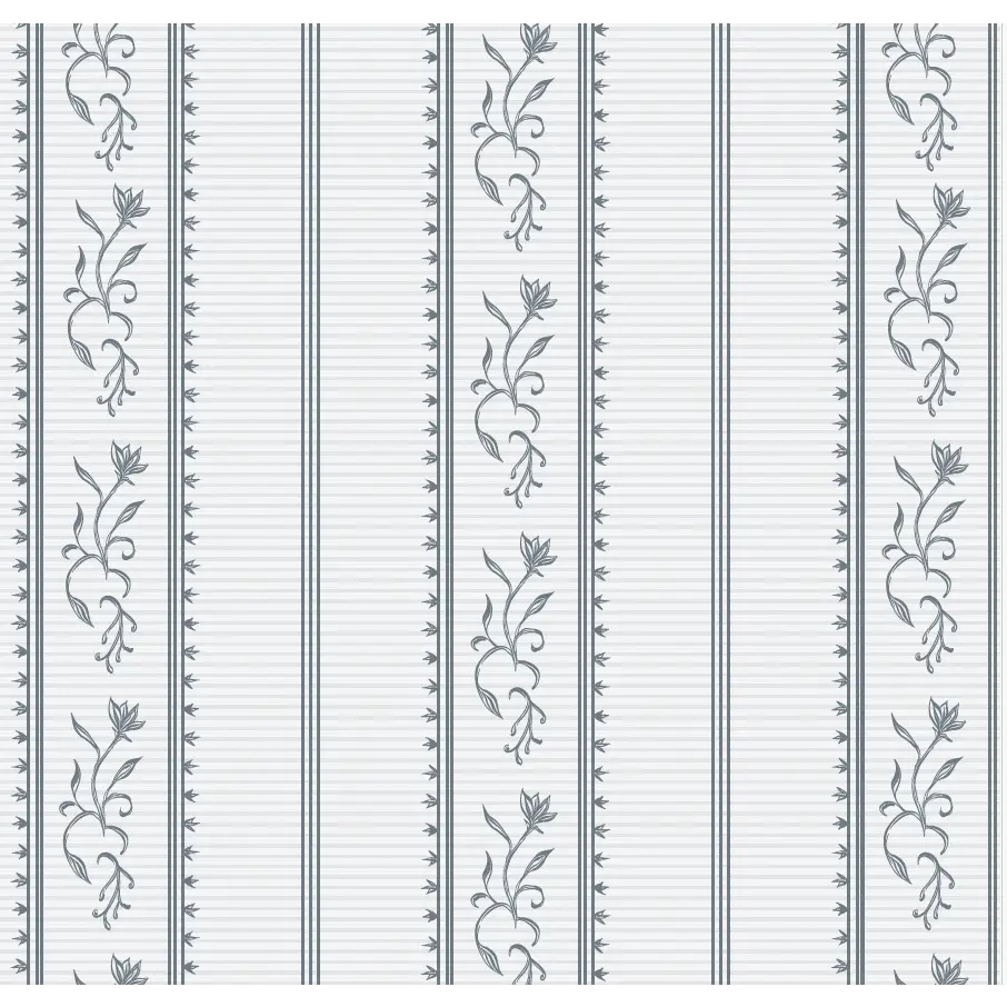 Shayne Wallpaper - Floral Stripe - by Aubrey Fairchild - Sample 1 foot by 1 foot / Dark Blue - Loomwell Home Goods