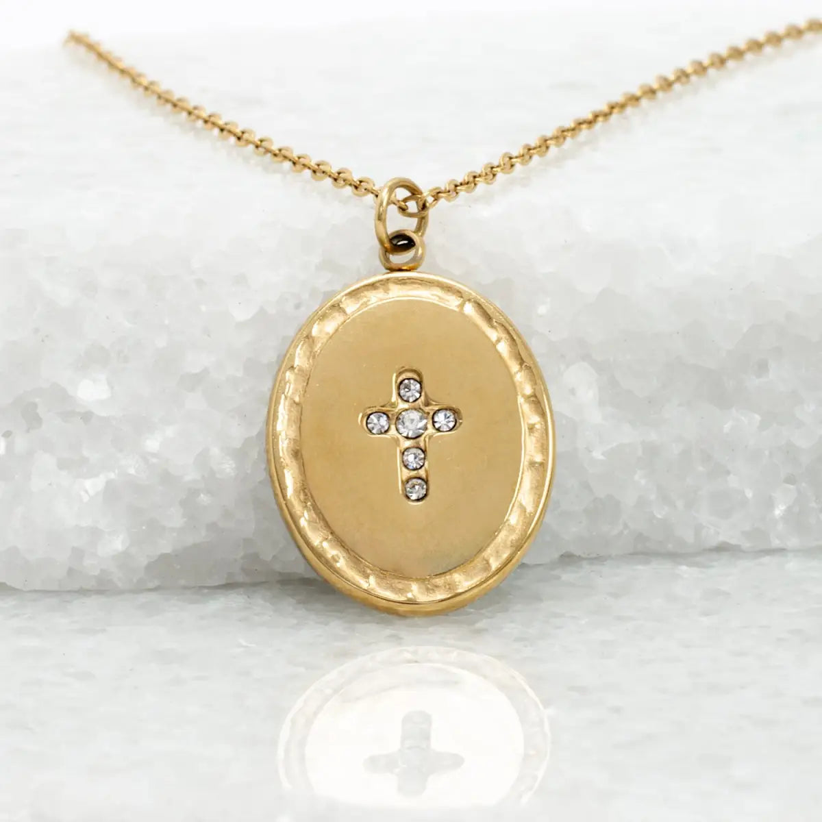 Shine Bright Cross Pendant in Mint - Starfish Project