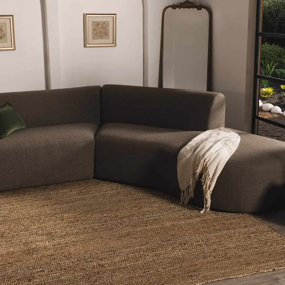 Shippagan Tan Jute Braided Rug - Boutique Rugs