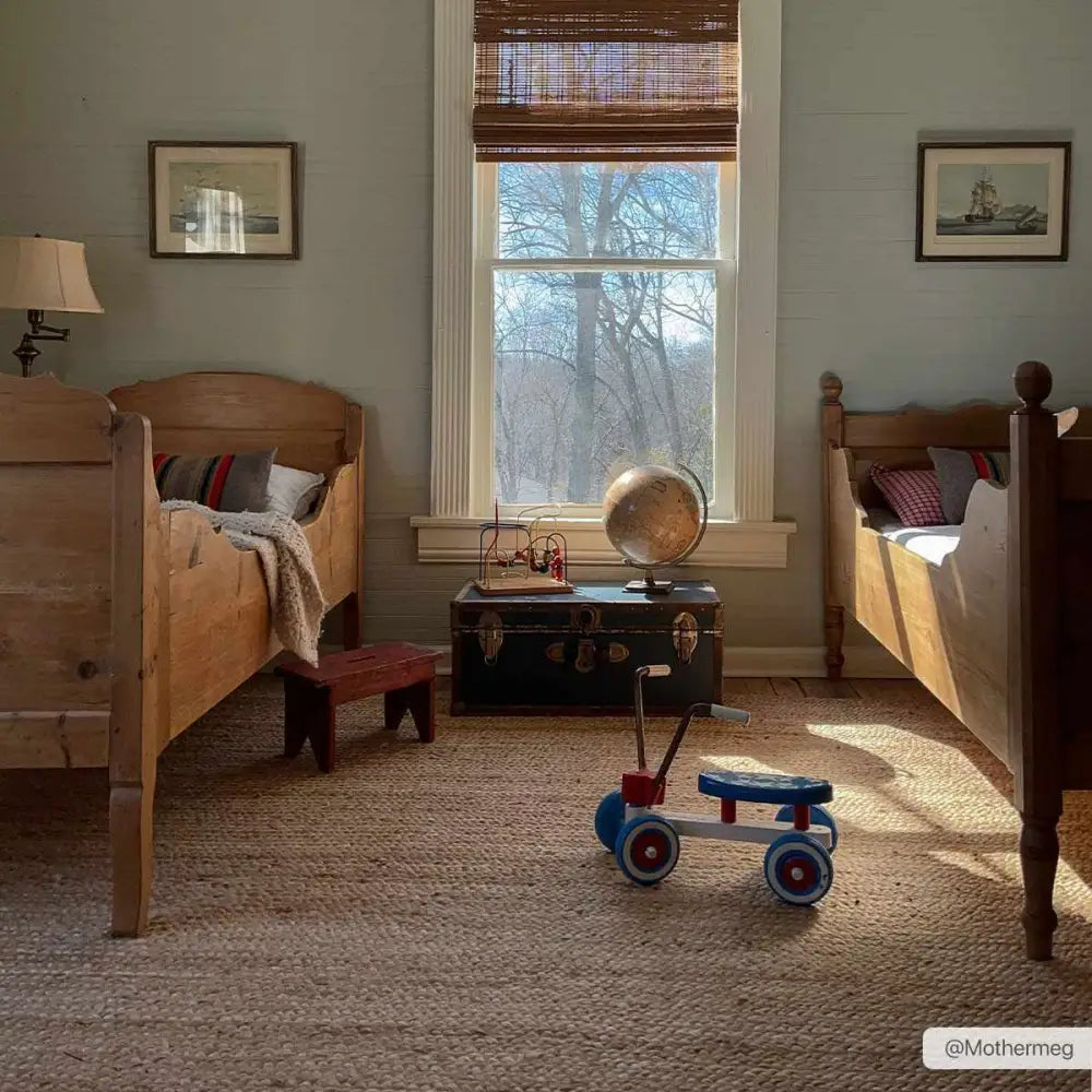 Shippagan Tan Jute Braided Rug - Boutique Rugs