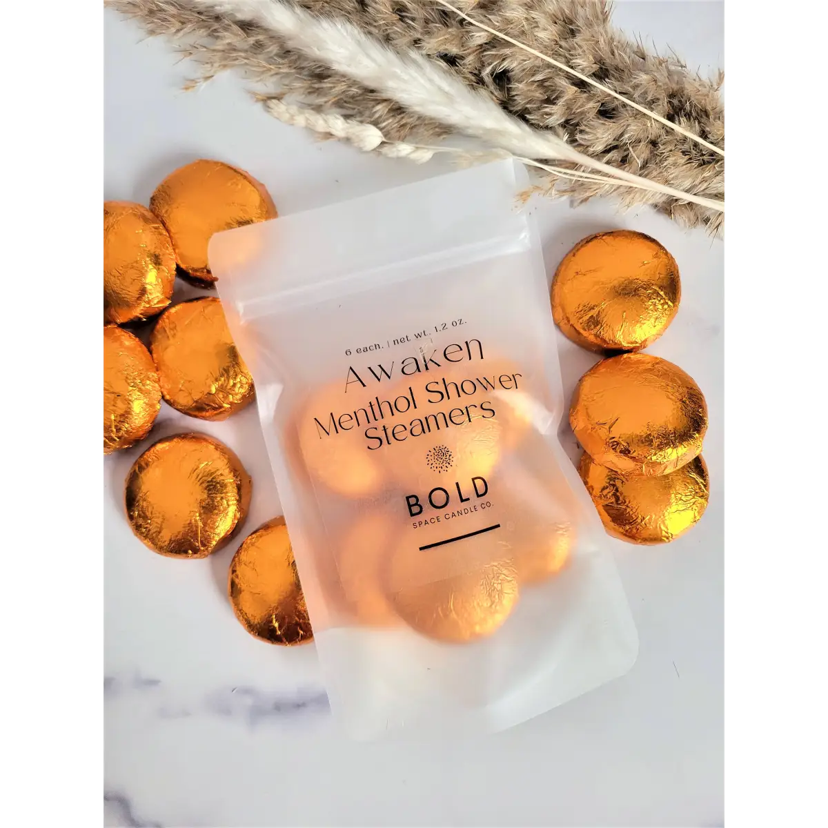 Shower Steamers – Awaken Energizing - Orange Lavender & Patchouli - 6 pack - Bold Space Candle Co.