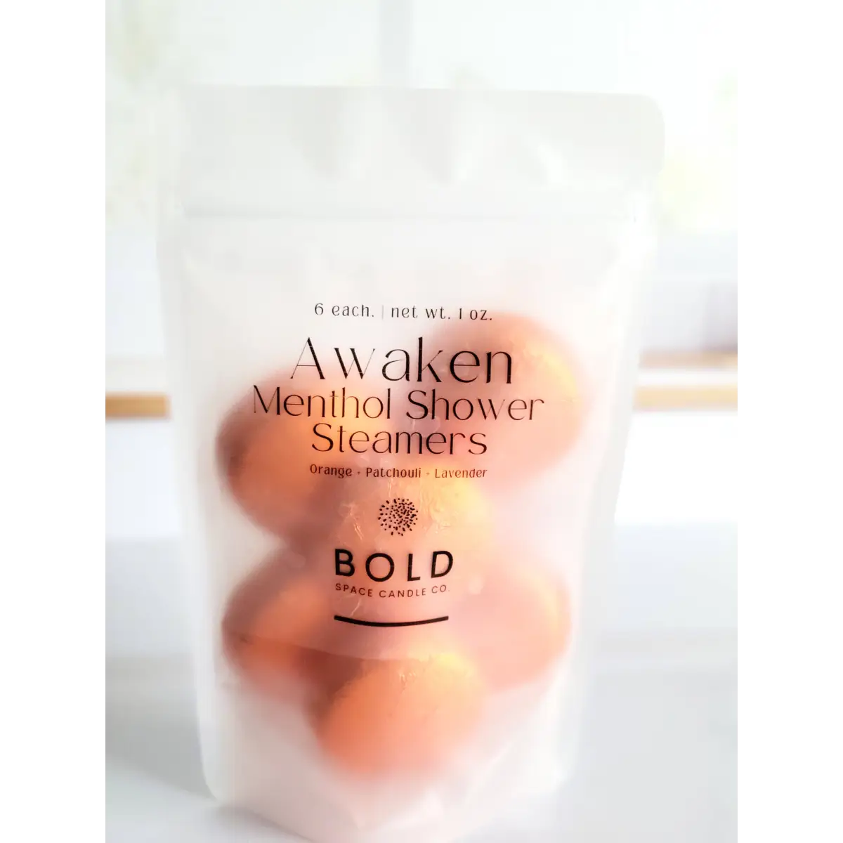 Shower Steamers – Awaken Energizing - Orange Lavender & Patchouli - 6 pack - Bold Space Candle Co.